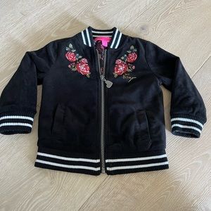Betsy Johnson Bomber Velour Jacket 24 months